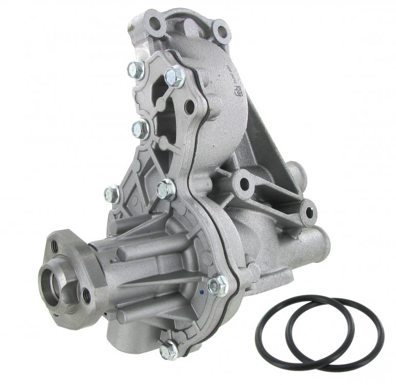 Vesipumppu ajoneuvoihin, joissa on ilmastointi ja / tai ohjaustehostin