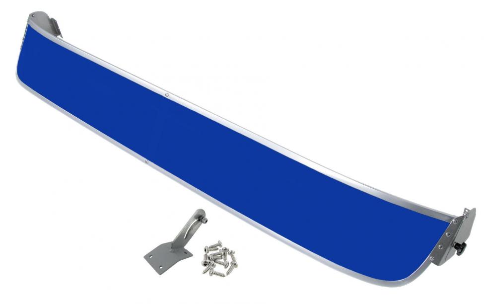 Perspex sun visor blue