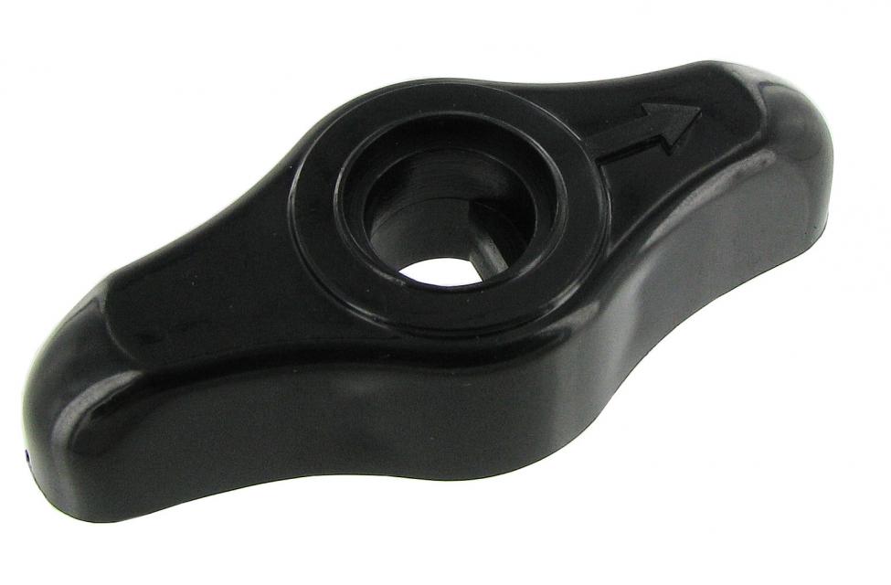 Raitisilmakotelon jakajan käyttövipu, musta