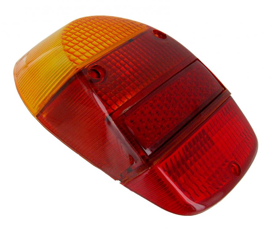 Achterlicht lens Europees amber, rood en rood