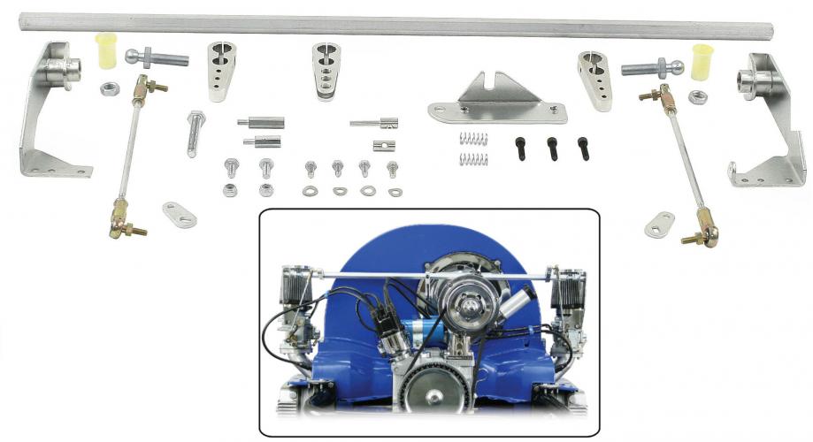 Arbre de commande / tringlerie pour carburateurs Weber ICT