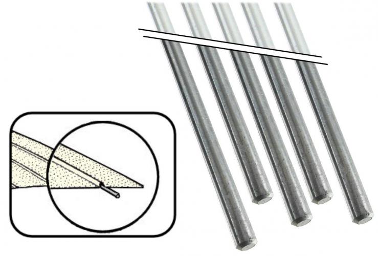 Arcos do forro do tejadilho (3,95 x 1530 mm)