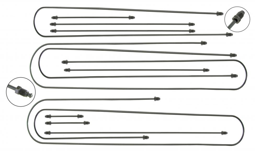 Kit de tubagem de travão (11 peças)