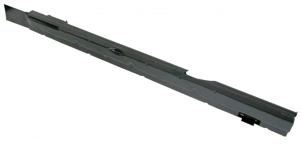 Lämmitinkanava, jossa on lämmitinputki, mutta ilman etupuolta vasemmalla