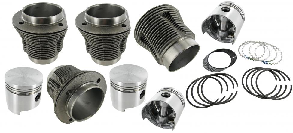 Mahle cilinder en zuigerset 1585cc (1600) met gegoten zuigers