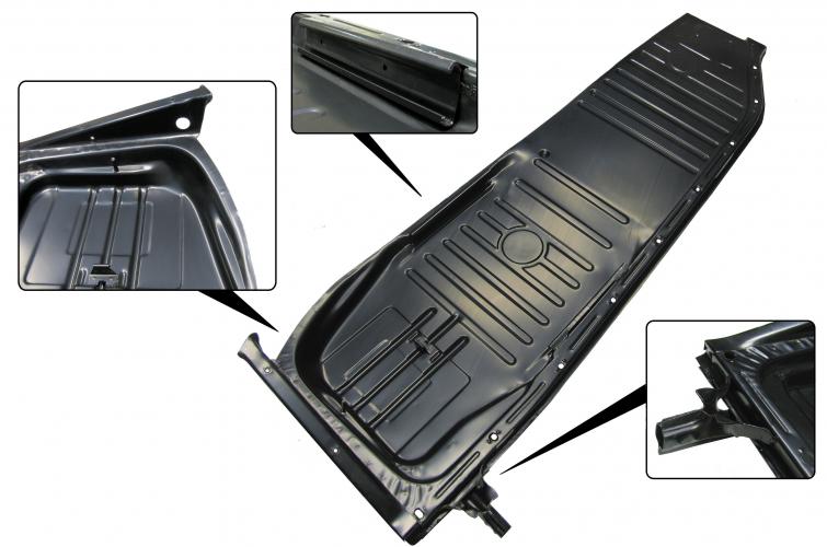 Lattiapelti (0.6 mm paksua peltiä), täydellinen, oikea