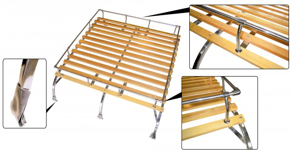 Bagageira de tejadilho Classic Aço inoxidável