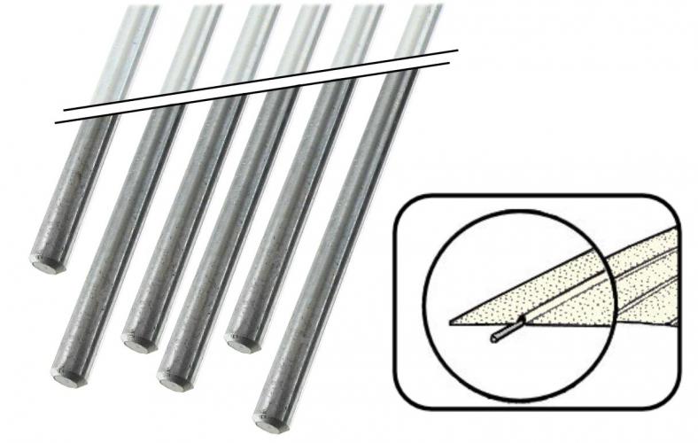 Arcos para forro do tejadilho (3,95 x 1220 mm)