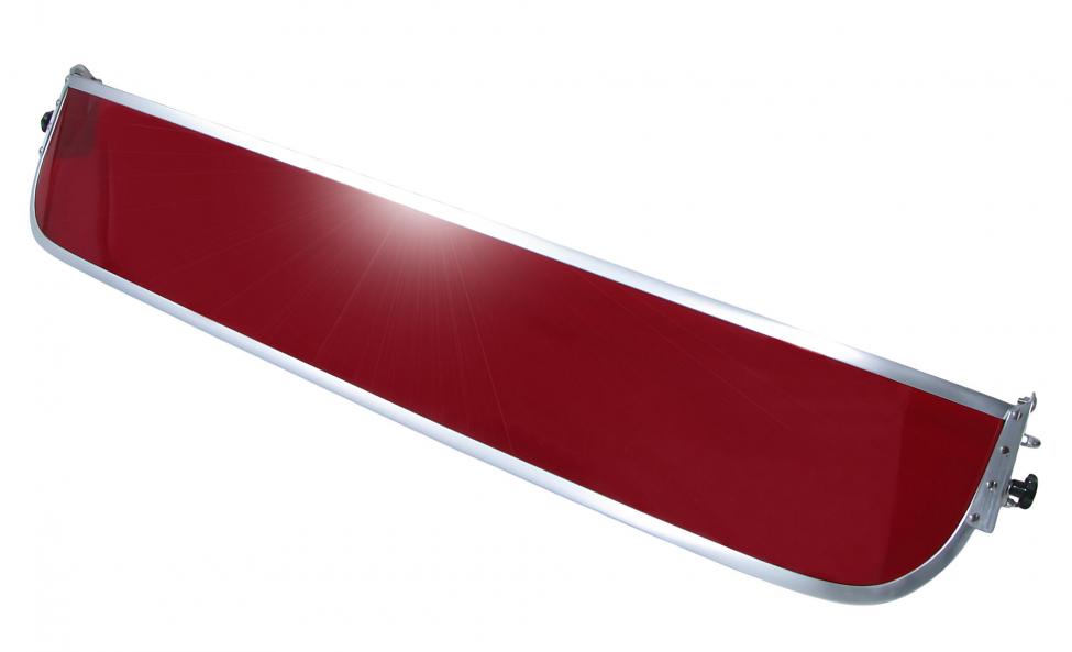 Gangsterkeps solskydd röd Perspex