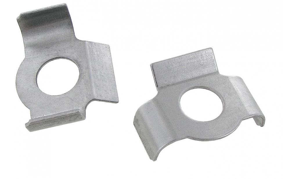 Chapas de freio para suporte da caixa de direcção