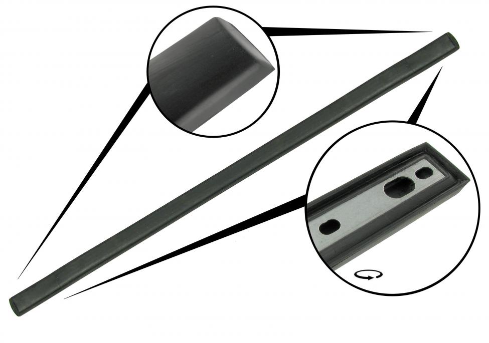 Voorbumper stootrubber middelste deel