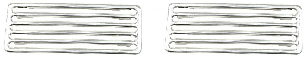 Aluminum vent trim engine lid with 10 slots (2 piece kit)