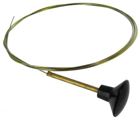 Moottorin ja takaluukun kaapeli, jossa on musta nuppi