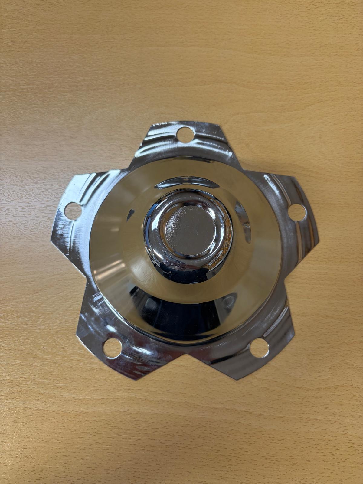 Vanteen keskikuppi, terästä, kromattu - Toinen mahdollisuus