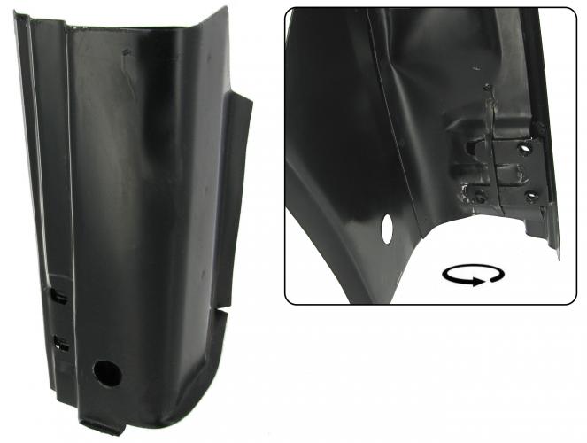 A-stijl onderzijde met scharnierbevestiging links