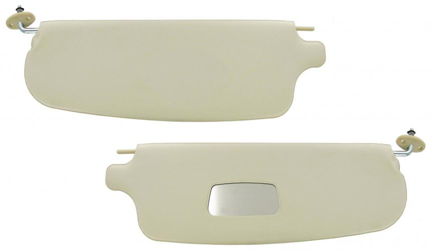 Häikäisysuojat meikkipeilillä, valkoiset