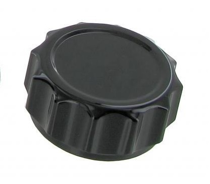 Black anodized oil filler cap