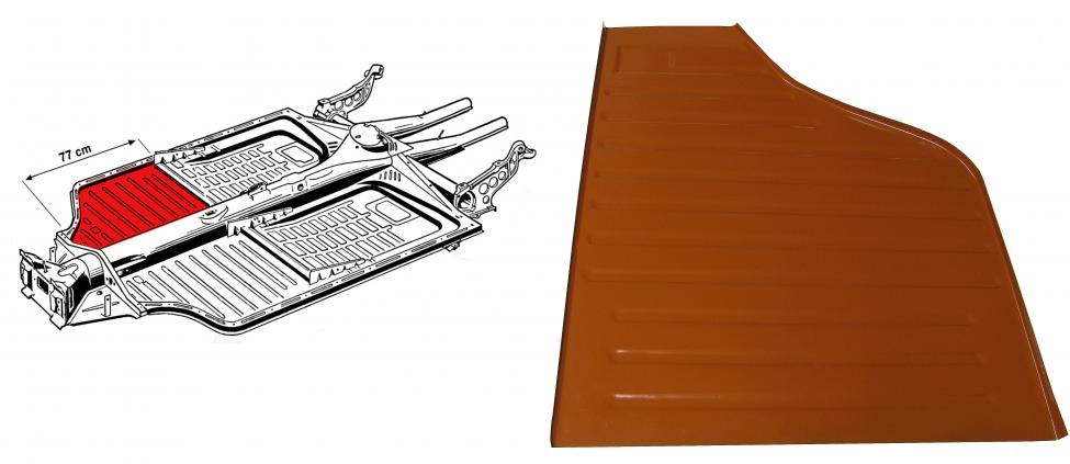 1 / 2 lattiapelti, eteen, oikea