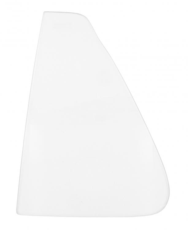 Movable vent window glass for right cabin door with clear glass