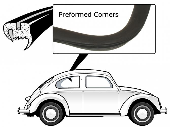 Tetning for sidevinduer uten listspor til venstre