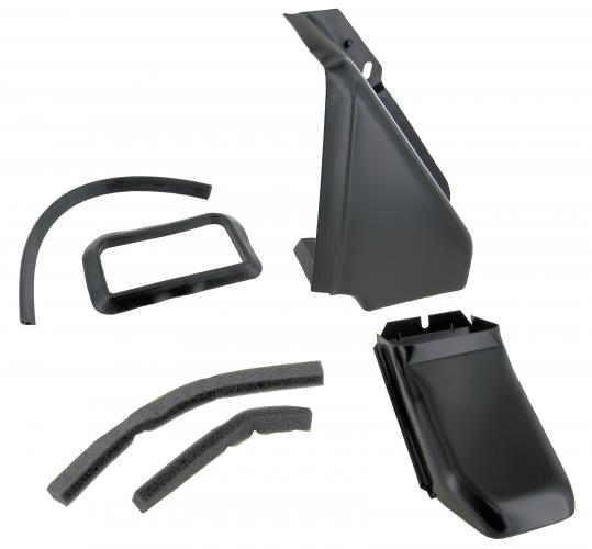 Musta öljynjäähdyttimen pelti tiivisteineen (2-osainen)