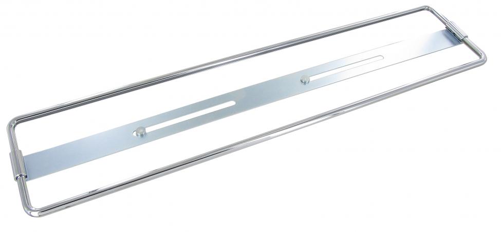 Kromattu alumiininen rekisterikilven pidike