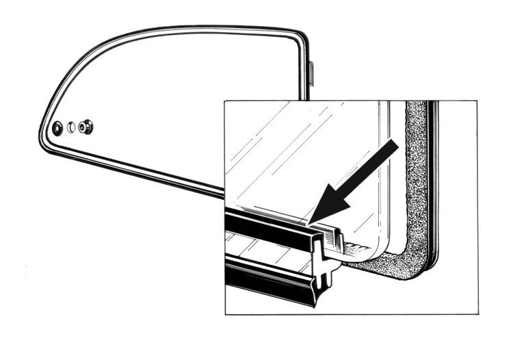 Kehyksen ja lasin välinen pop-out-tiiviste