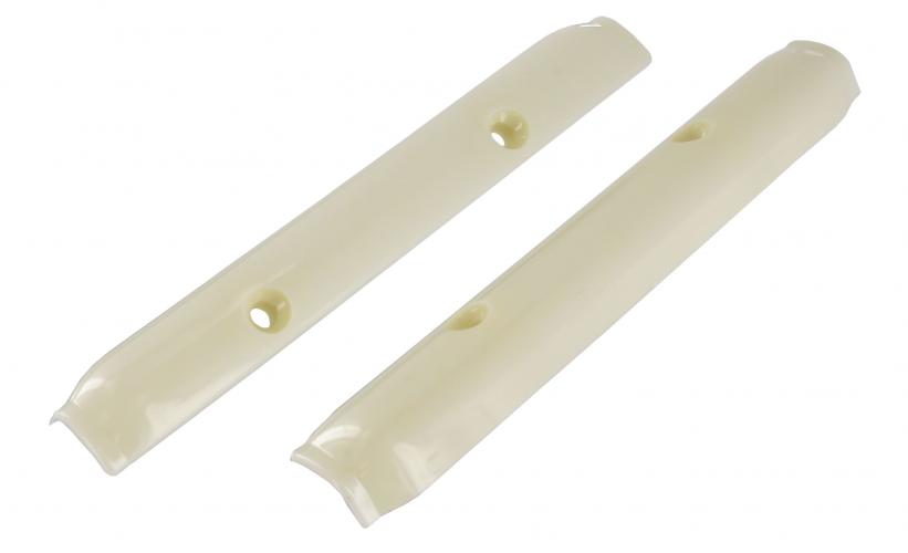 Pop-out takasivuikkunoiden saranasuojat, luunväriset