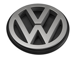 Achterklep embleem `VW` (Ø 100 mm)