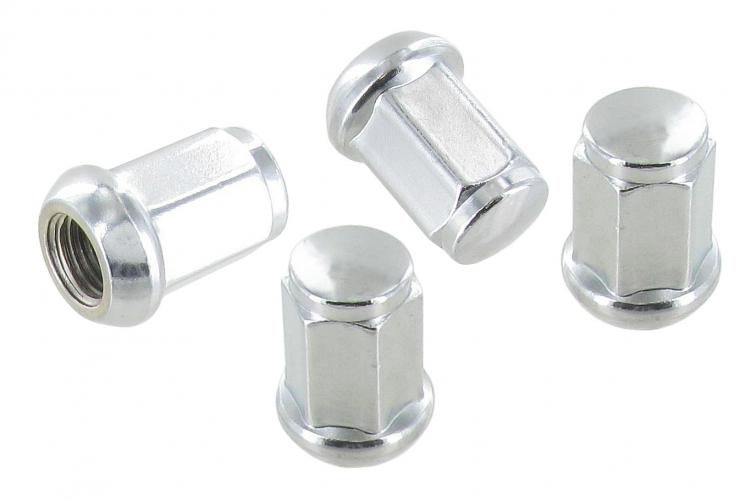 Pyöränmutteri, kromattu