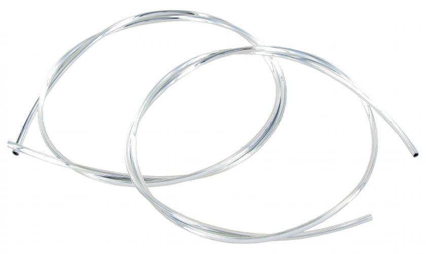 Baguette de gouttière en plastique chromé