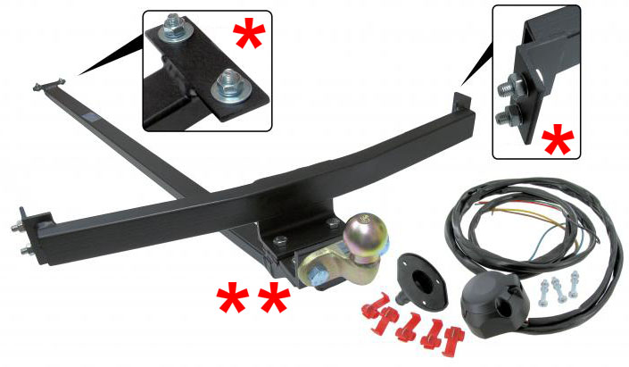 Anhängerkupplung komplett