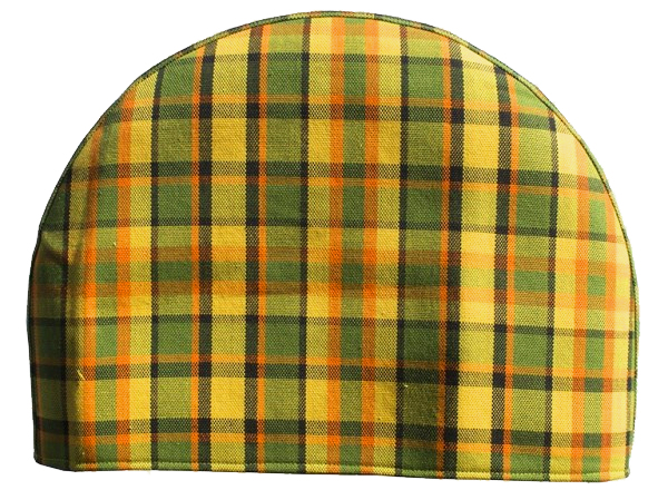 Varapyörän suojus, ruudullinen keltainen / vihreä / punainen