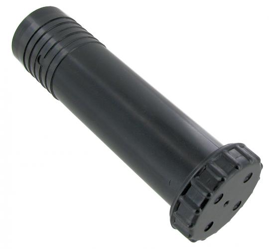 Vanntankens påfyllingsrør og lokk svart