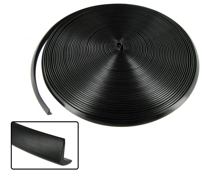 Kylkilistan / haitarikaton kiskon muovinauha, musta