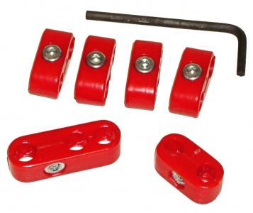 Sytytysjohtimien kiinnikkeet, punaiset