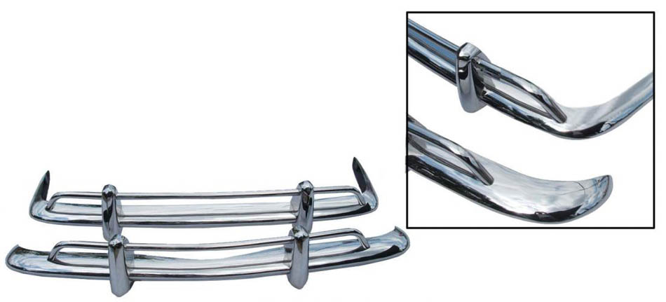 Kiillotetusta ruostumattomasta teräksestä valmistetut vientipuskurit