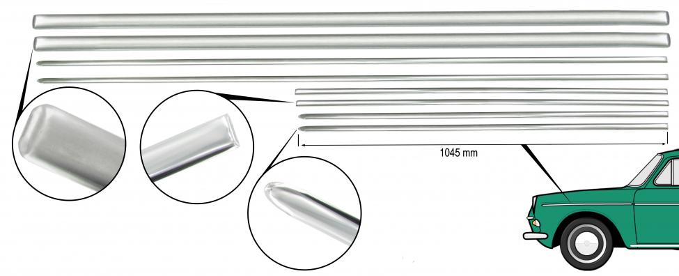 Listsats för fordon utan parkeringsljus (8-delar)