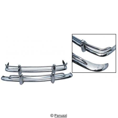 Polished stainless steel export bumpers (per pair)