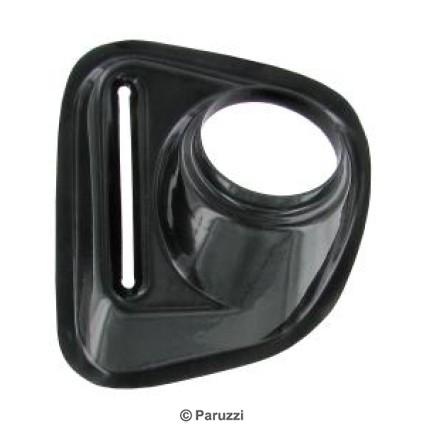 Bumper bracket cover for vehicles with frontal impact tubes frontside right