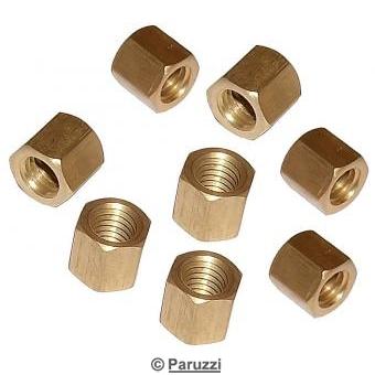 Brass nuts (8 pieces)