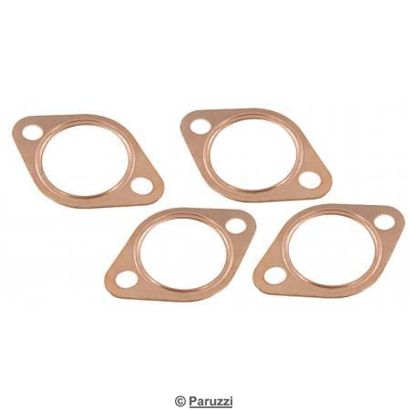 Copper exhaust gaskets for 38 mm tubing (4 pieces)