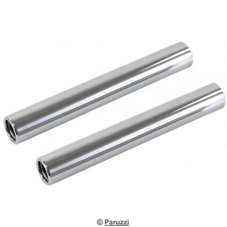 Tail pipes chrome steel (per pair)