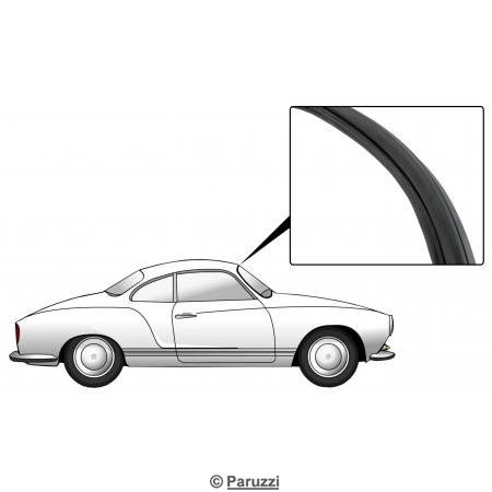 Joint de pare-brise de luxe (version prvue pour monter des moulures/baguettes/joncs)