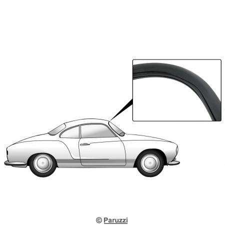 Joint de pare-brise de luxe (version prvue pour monter des moulures/baguettes/joncs)