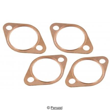 Copper exhaust gaskets for (41 mm) 1 5/8 inch tubing (4 pieces)