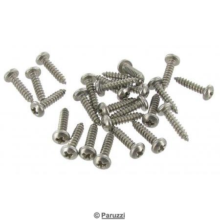 Stainless steel panhead screws (20 pieces)