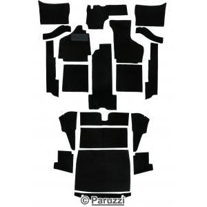 Loop pile interior carpet kit black (20-part)