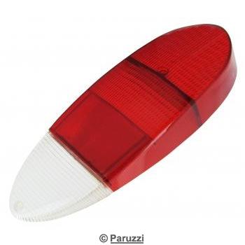 Taillight lens USA red/red/clear (each)