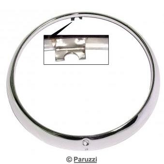 Headlight rim USA chrome steel (each)